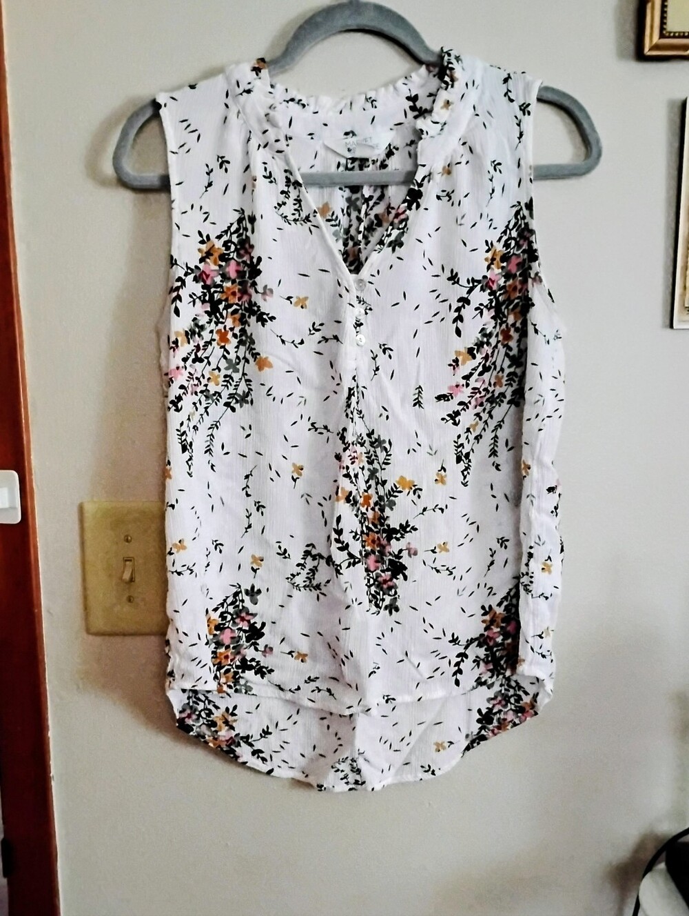 Floral Print Blouse (L)